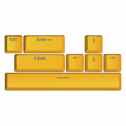 HATOR Sunny Yellow PBT keycaps  - ESC/SPACE/ENTER/R.SHIFT/ARROWS (HTS-715)
