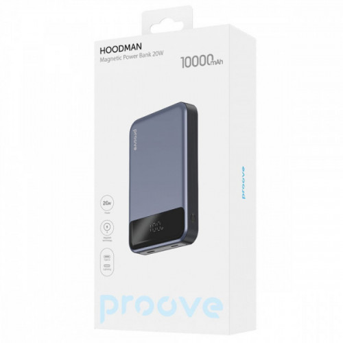 Портативна Батарея Proove Hoodman Magnetic 20W 10000mAh black Купити в Україні